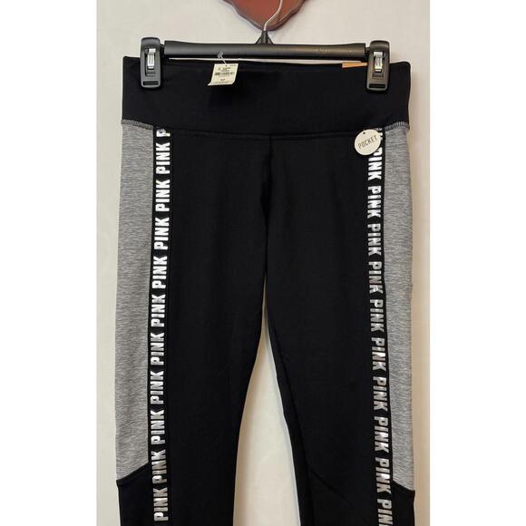 Victorias Secret PINK Small Black Cozy Winter Pull-On Pocket Legging NEW! A1803 - Picture 2 of 7